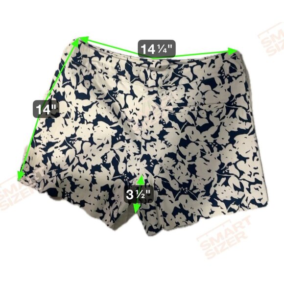Margaret M Starting Point Womens Floral Print Shorts Size L - Picture 2 of 6